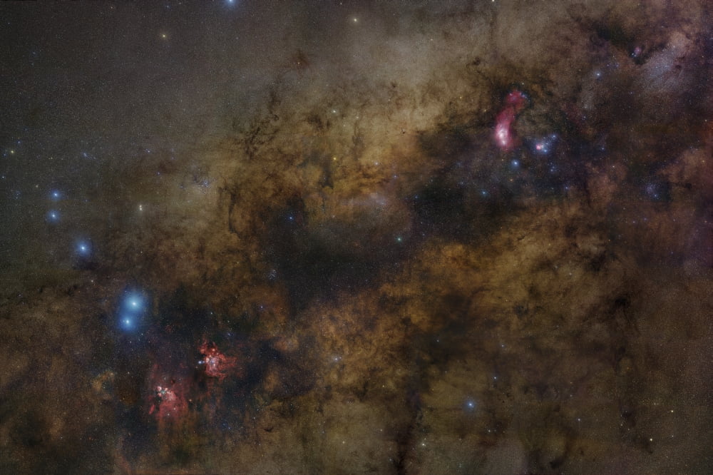 The Galactic Center of the Milky Way Galaxy Canvas Art - Robert GendlerStocktrek Images (35 x 23)