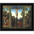 thumbnail image 1 of The Galitzin Triptych 24x20 Black Ornate Wood Framed Canvas Art by Perugino, Pietro, 1 of 2