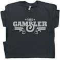 thumbnail image 1 of The Gambler T Shirt Vintage Las Vegas Casino Shirts Cool Gambling Poker Texas Hold em Graphic Tee Country Music, 1 of 4