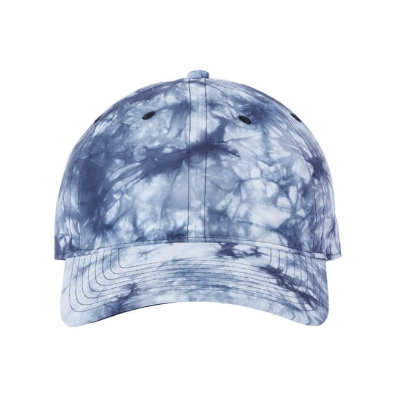 The Game - Asbury Tie-Dyed Twill Cap - GB482 - Adjustable - Navy Tonal