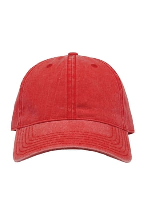 B13095700 Pigment-Dyed Cap, Red - Adjustable