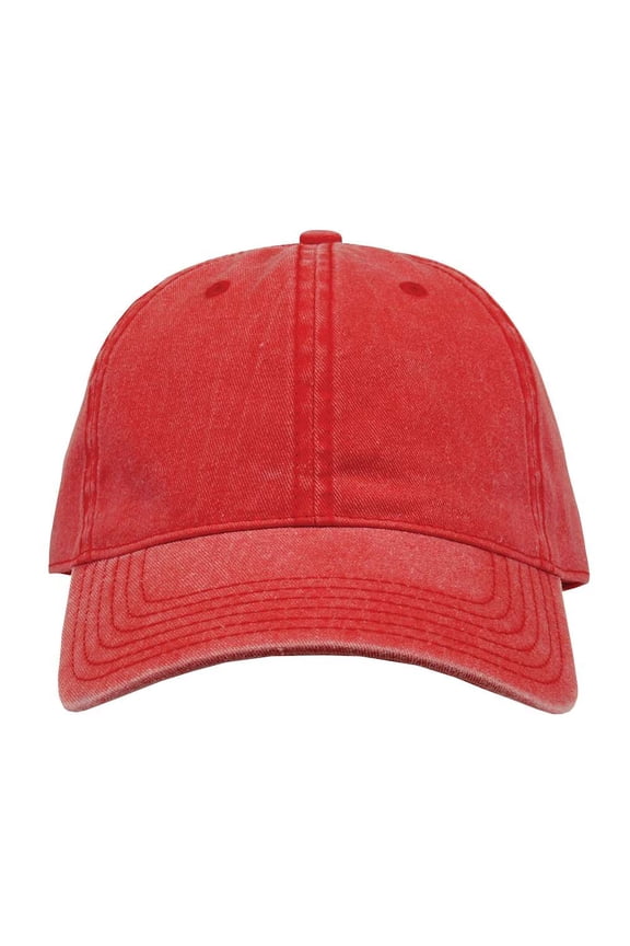 B13095700 Pigment-Dyed Cap, Red - Adjustable