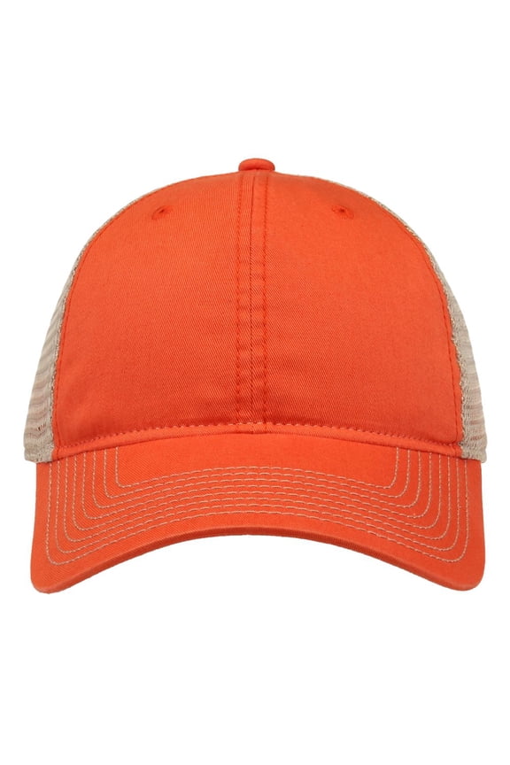 - Soft Trucker Cap - GB880 - Orange/ Khaki - Size: Adjustable