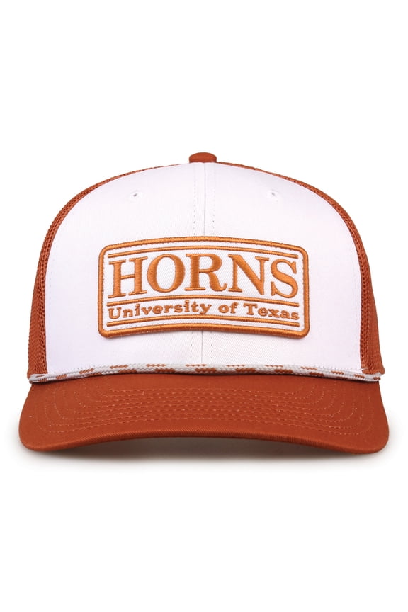 University of Texas Long Horns Retro Rope Trucker Snapback Hat Cap