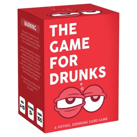 The Game for Drunks: Fun Adult Drinking Card Game with 100 Voting Commands, That Gets You Tipsy and Crazy