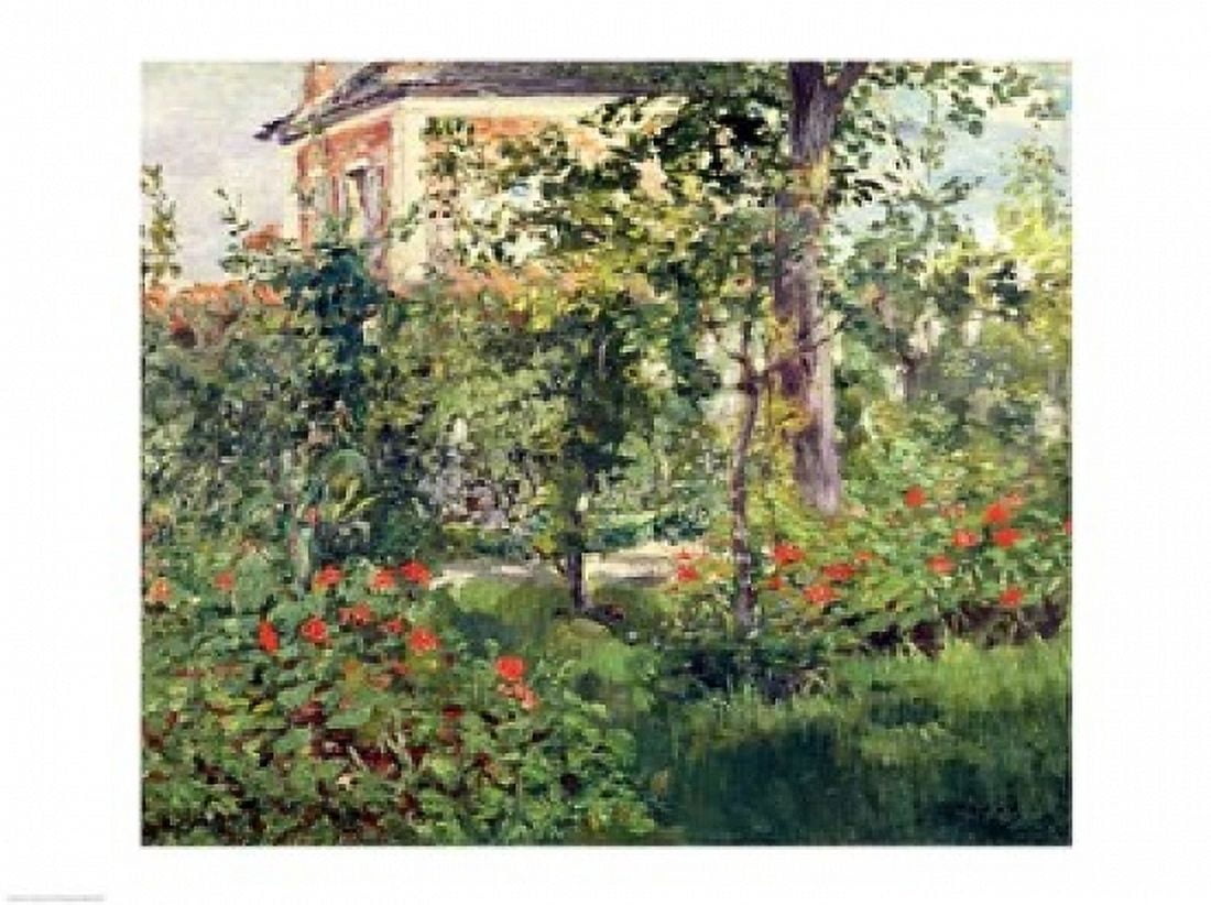 The Garden at Bellevue 1880 Canvas Art - Edouard Manet (36 x 24)