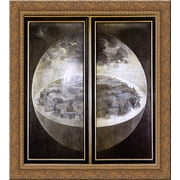 The Garden of Earthly Delights 20x20 Gold Ornate Wood Framed Canvas Art by Bosch, Hieronymus