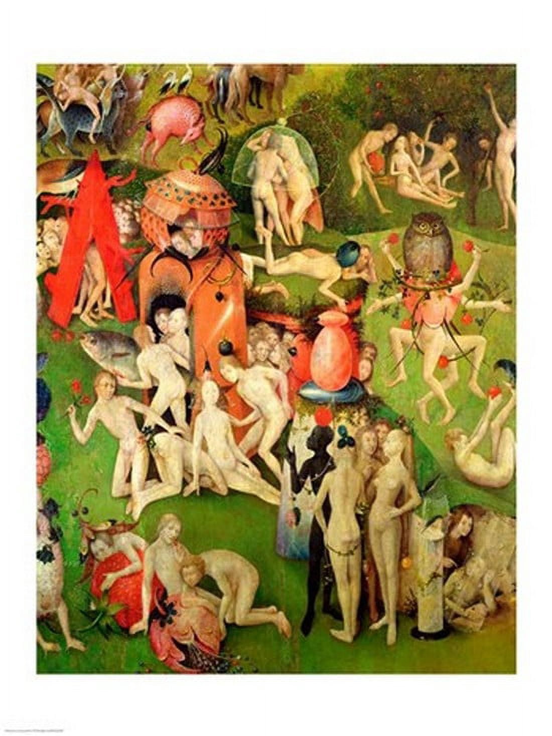 The Garden of Earthly Delights Allegory of Luxury central panel of triptych c1500 Canvas Art - Hieronymus Bosch (24 x 36)