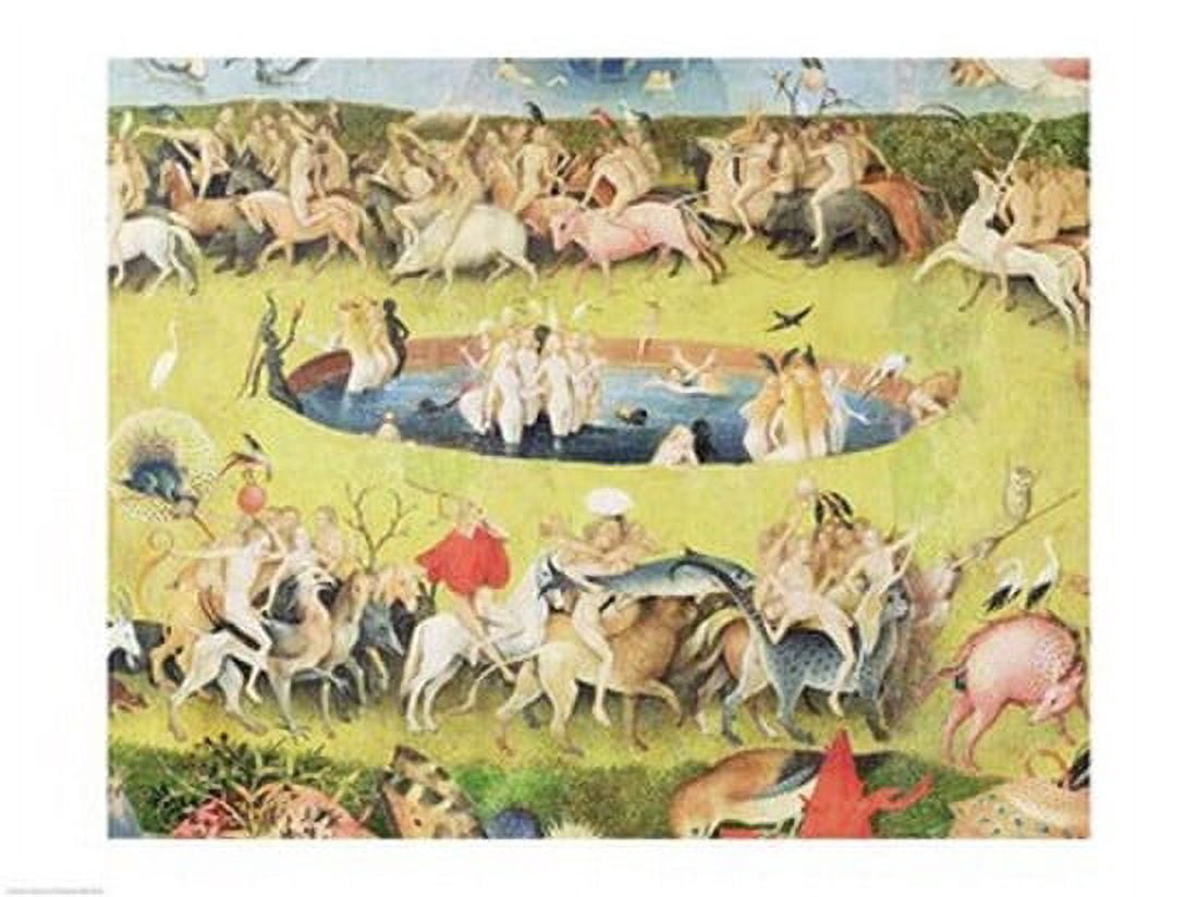 The Garden of Earthly Delights Allegory of Luxury central panel of triptych detail c1500 Canvas Art - Hieronymus Bosch (36 x 24)
