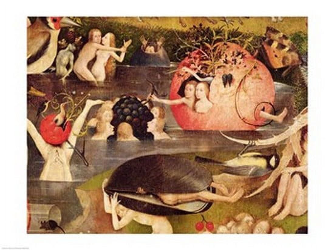 The Garden of Earthly Delights Allegory of Luxury detail of the central panel c1500 Canvas Art - Hieronymus Bosch (36 x 24)
