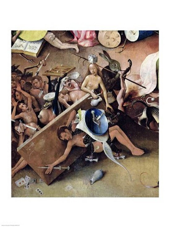 The Garden of Earthly Delights Hell right wing of triptych c1500 Canvas Art - Hieronymus Bosch (18 x 24)