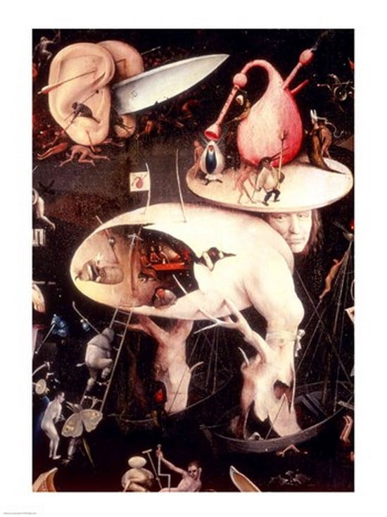 The Garden of Earthly Delights Hell right wing of triptych c1500 Canvas Art - Hieronymus Bosch (18 x 24)