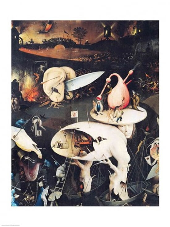 The Garden of Earthly Delights Hell right wing of triptych c1500 Canvas Art - Hieronymus Bosch (18 x 24)
