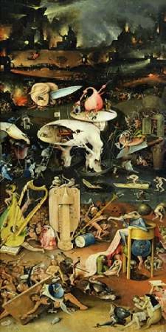 The Garden of Earthly Delights III Canvas Art - Hieronymus Bosch (10 x 20)