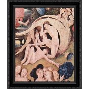The Garden of Earthly Delights detail 20x24 Black Ornate Wood Framed Canvas Art by Bosch, Hieronymus