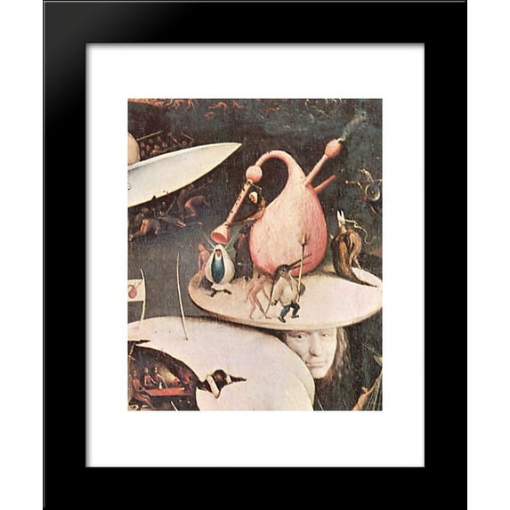 The Garden of Earthly Delights (detail) 20x24 Framed Art Print by Bosch, Hier...