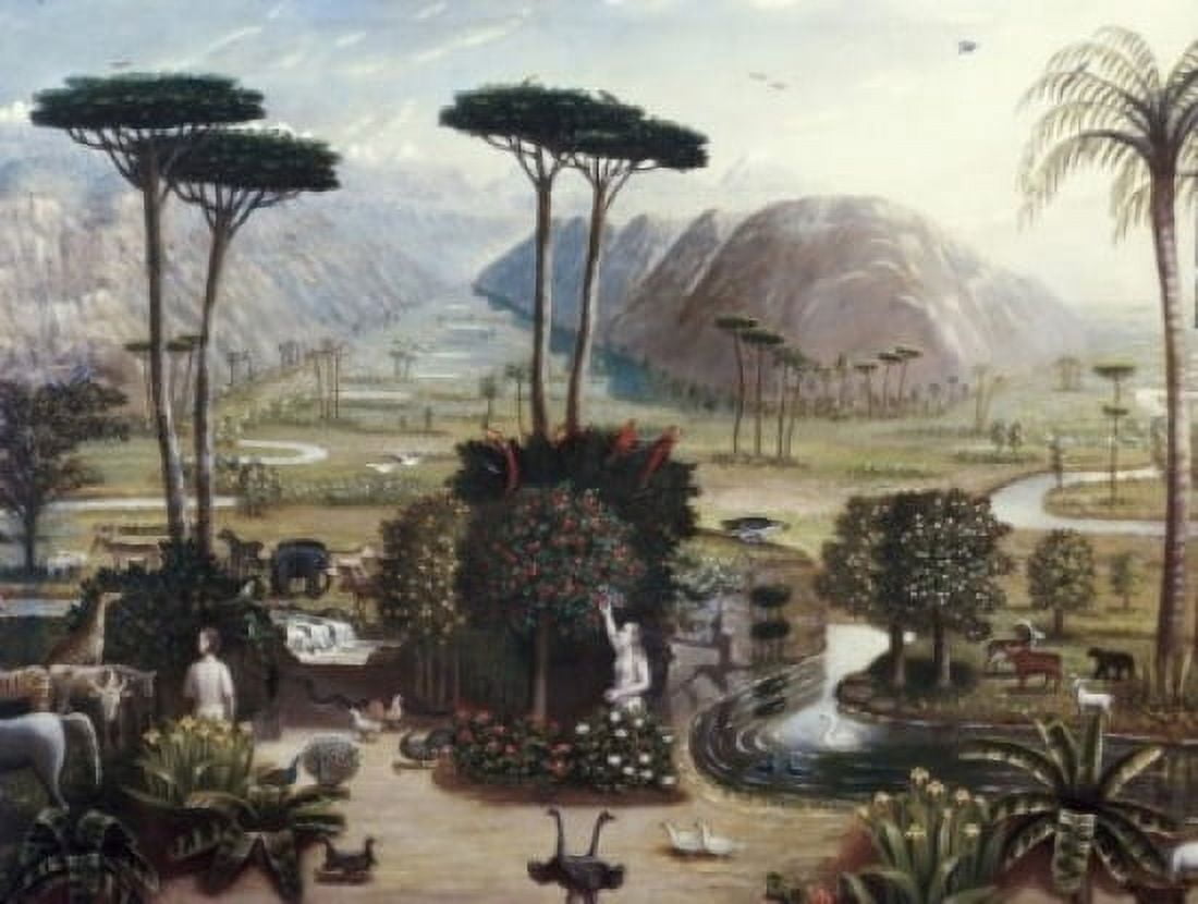 The Garden of Eden Erastus Salisbury Field (1805-1900 American) Oil on canvas Canvas Art - (24 x 36)