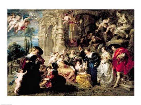 The Garden of Love Canvas Art - Peter Paul Rubens (24 x 18)