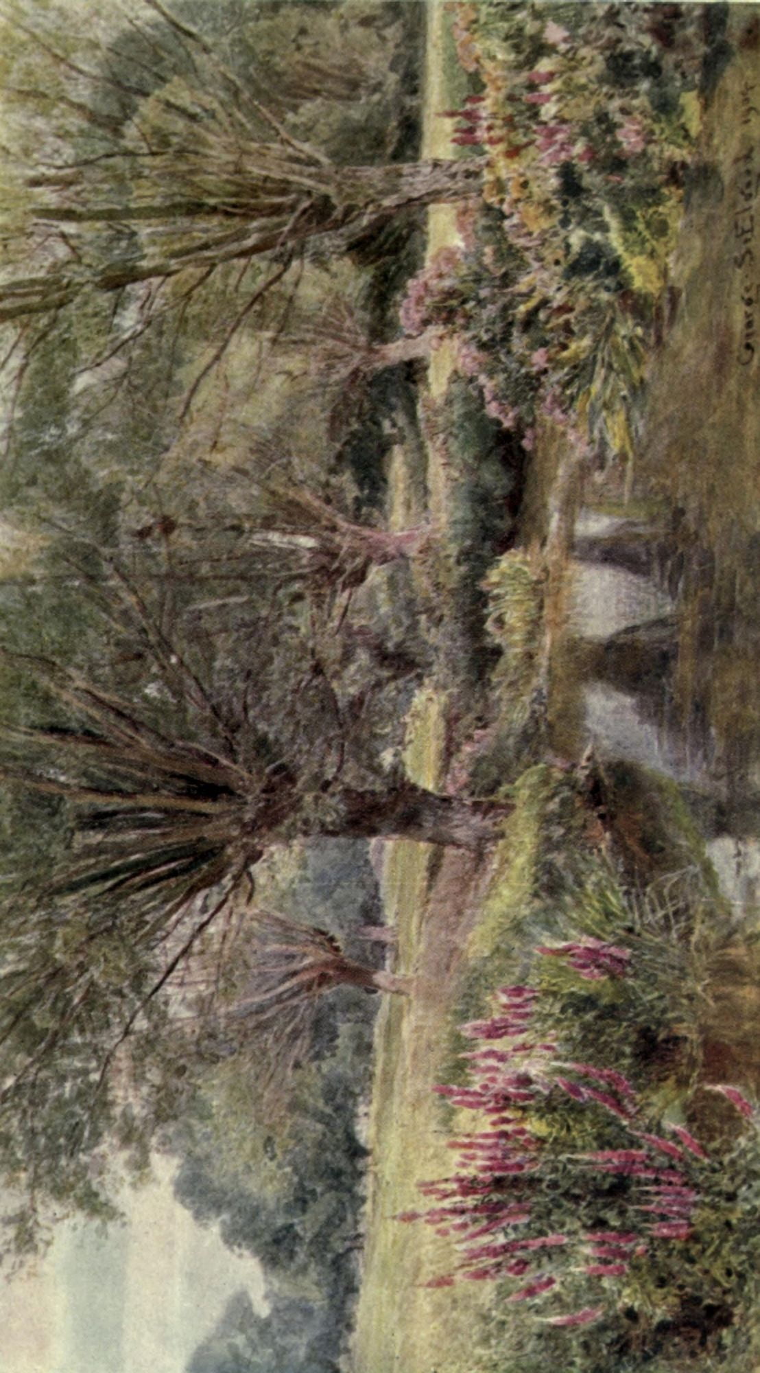 The Garden that I Love 1906 The Mill Stream Canvas Art - George S Elgood (18 x 24)