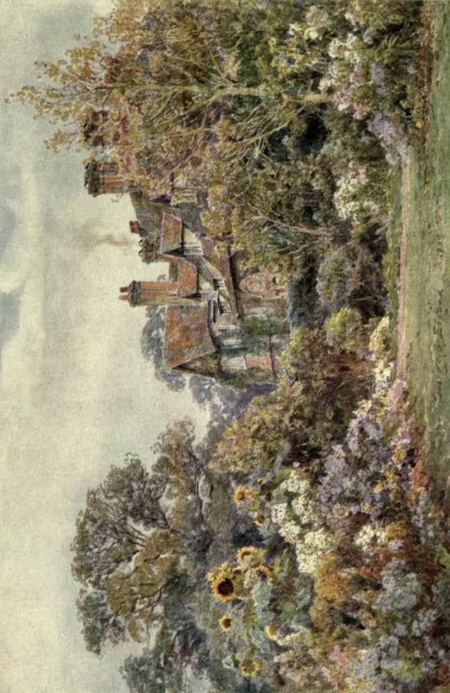 The Garden that I Love 1906 The Walled Garden Canvas Art - George S Elgood (24 x 36)