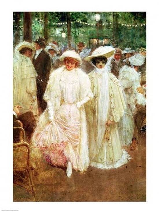 The Gardens of Paris Canvas Art - Jean Beraud (24 x 36)