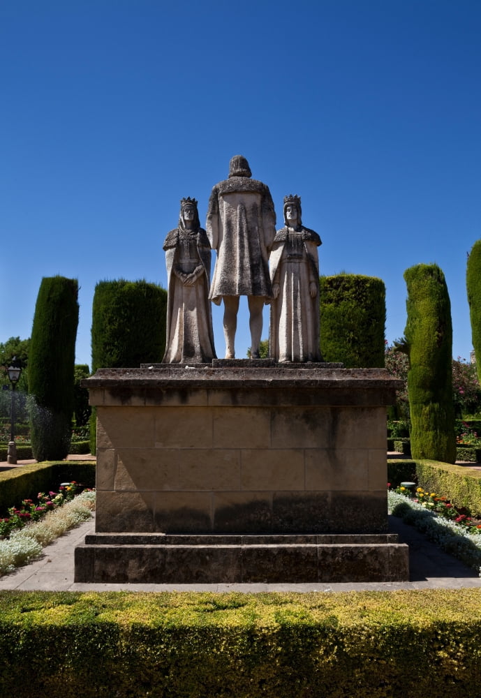 The Gardens of the Alcazar de los Reyes Cristianos Cordoba City Province of Cordoba Andalucia Spain Canvas Art - Panoramic Images (19 x 27)