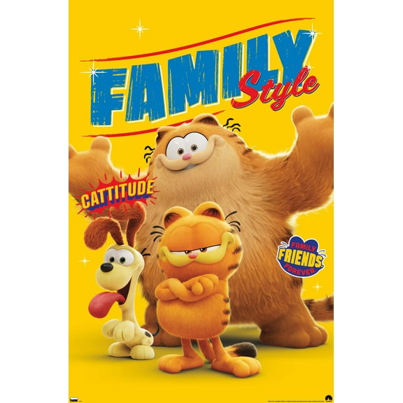 The Garfield Movie - Family Style Wall Poster, 22.375" x 34"