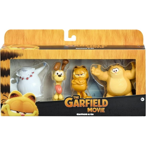 The Garfield Movie Garfield, Odie, Jinx & Vic Figure 4-Pack