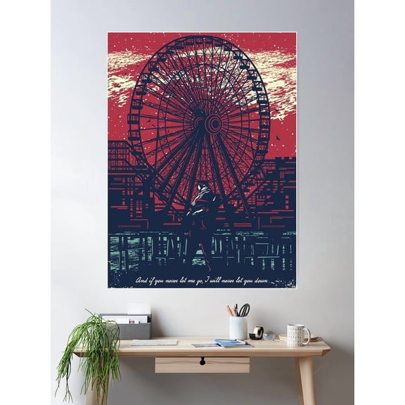 The Gaslight Anthem Engine Vibrations Poster Wall Art, Modern Wall Decor For Living Room Bedroom, 8x12 UNFRAMED