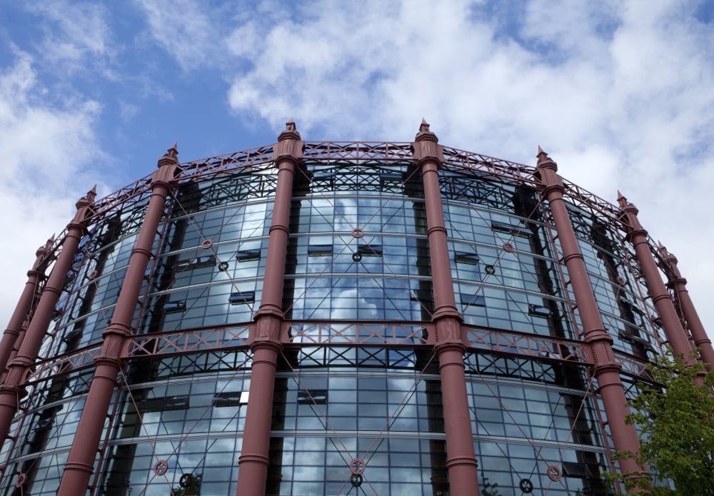 The Gasometer now converted into apartments Dublin City Ireland Canvas Art - Panoramic Images (24 x 18)