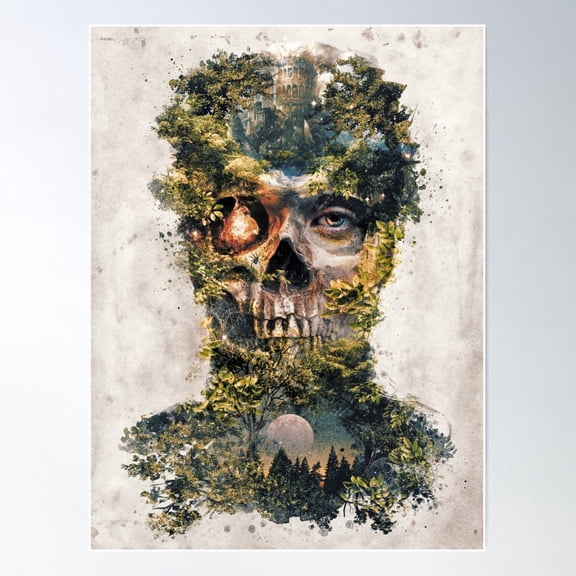 The Gatekeeper Dark Surrealism Art Poster Wall Art, Modern Wall Decor For Living Room Bedroom, 16x24 UNFRAMED