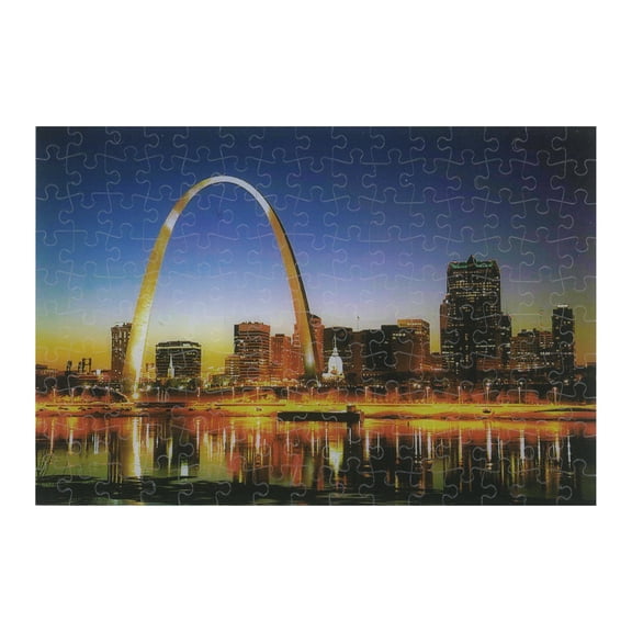 The Gateway Arch at Night