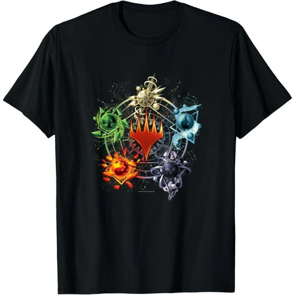The Gathering Mana Symbols Epic Poster T-Shirt