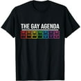 thumbnail image 1 of The Gay Agenda LGBT Pride Funny Pride Month T-Shirt, 1 of 4