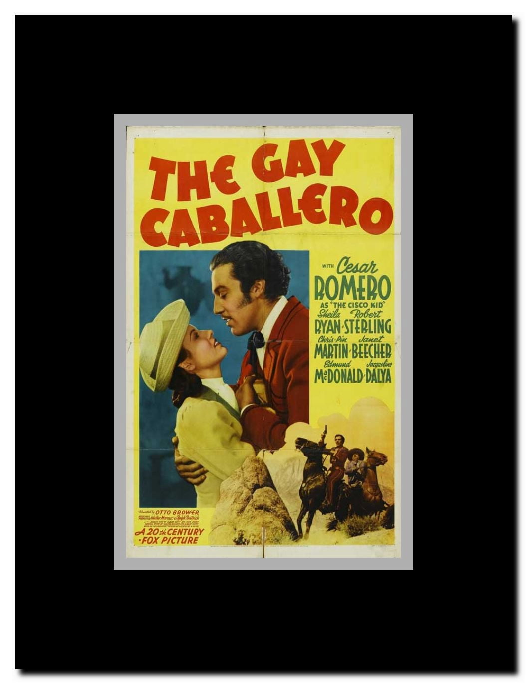 The Gay Caballero Framed Movie Poster
