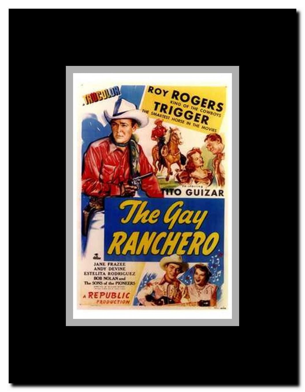 The Gay Ranchero Framed Movie Poster