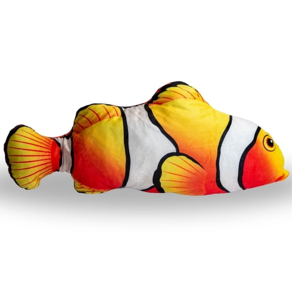 The Geek Utopia - Clownfish Pillow 22" 3D Coral Fish Design - Plush Decorative Funny Cushion