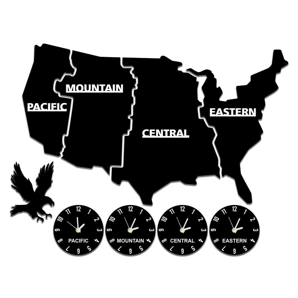 Us Time Zones Clock - The Geeky Days US Time Zones Wall Clock United States Map Multiple Timezone Acrylic Wall Clock For Office Living Room Patriotic USA Home Decor C80 93c7743d 0eef 4429 Adbf 41ea19dd0879.43afac16e14d4e91bb7cf6a0dbcfe023