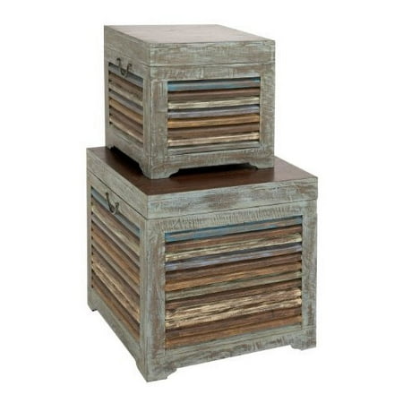The Gems Set Of 2 Wood Trunk