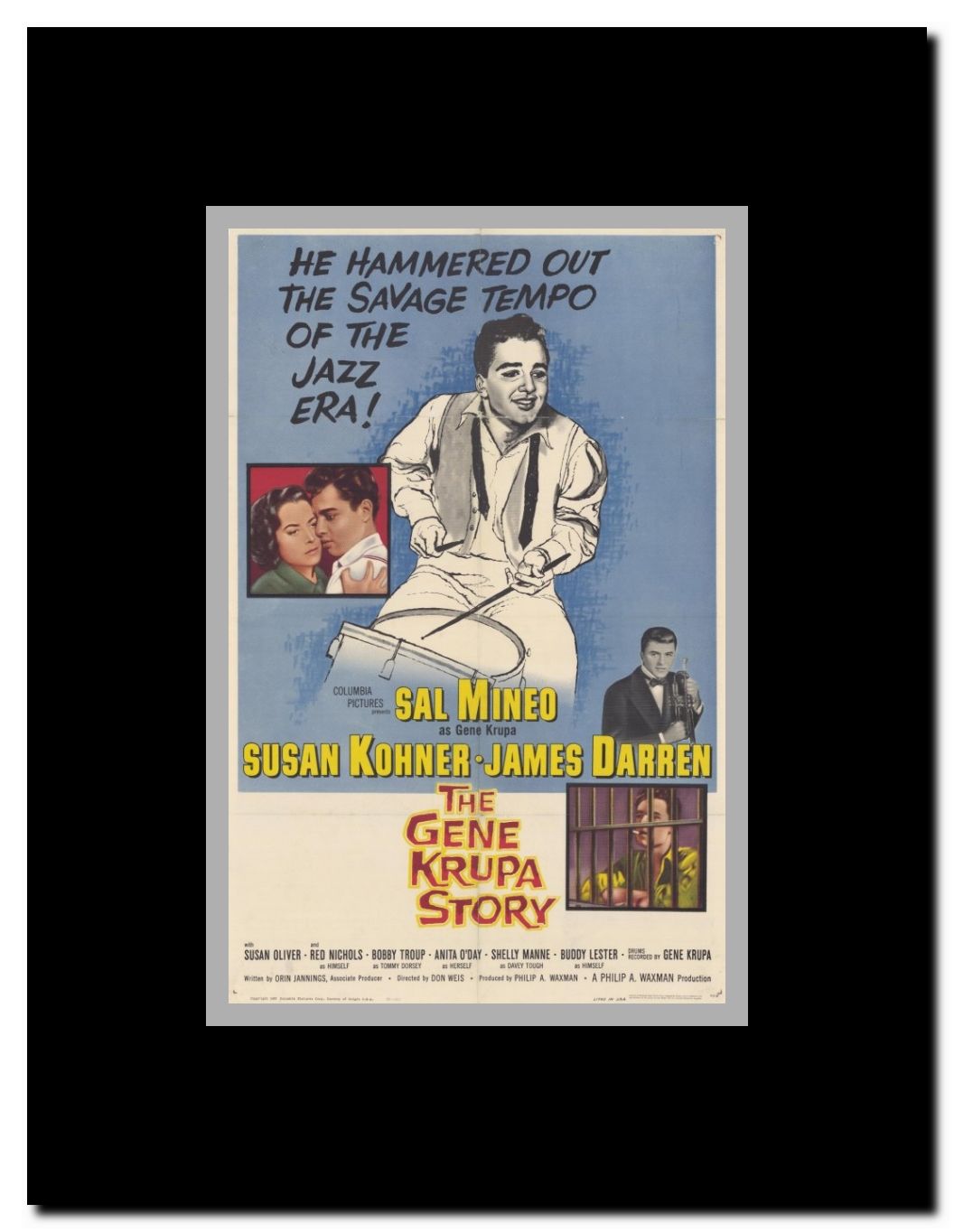 The Gene Krupa Story Framed Movie Poster