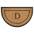 thumbnail image 1 of The General Half-Circle Monogram Doormat , 24" x 36", Letter D, 1 of 1
