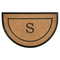 thumbnail image 1 of The General Half-Circle Monogram Doormat , 24" x 36", Letter S, 1 of 1