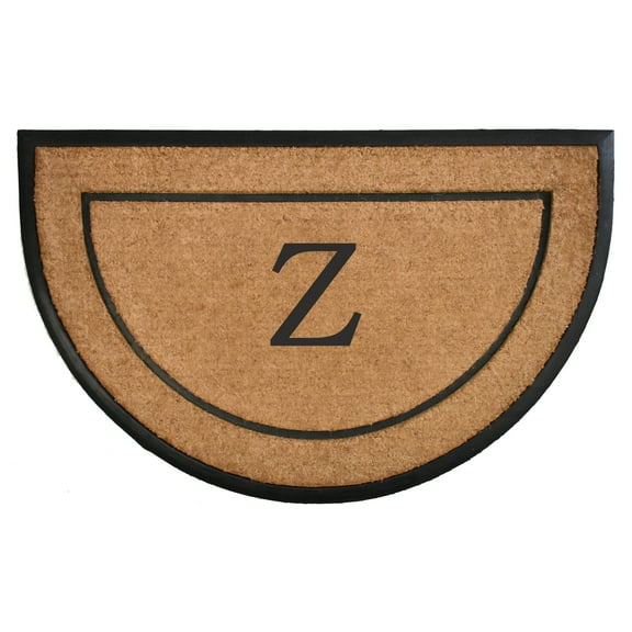 The General Half-Circle Monogram Doormat , 30" x 48", Letter Z