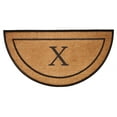 thumbnail image 1 of The General Half-Circle Monogram Doormat , 36" x 72", Letter X, 1 of 1