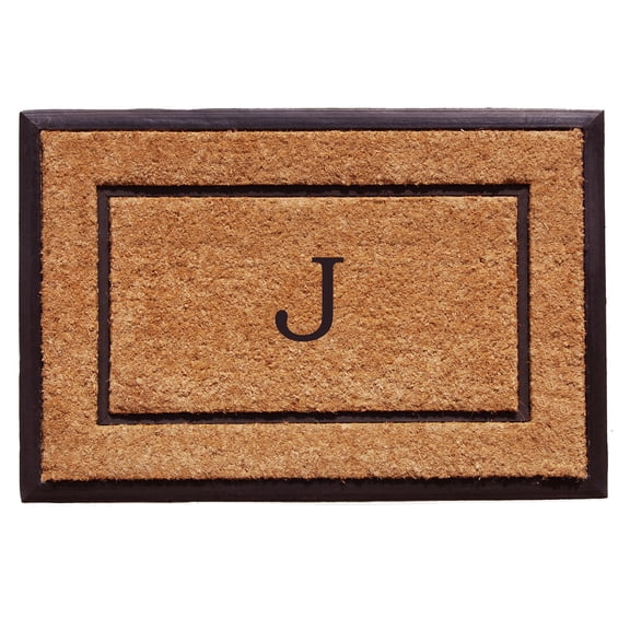 The General Monogram Doormat, 18" x 30", Letter J