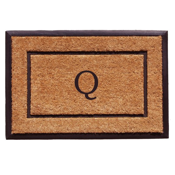 The General Monogram Doormat, 18" x 30", Letter Q