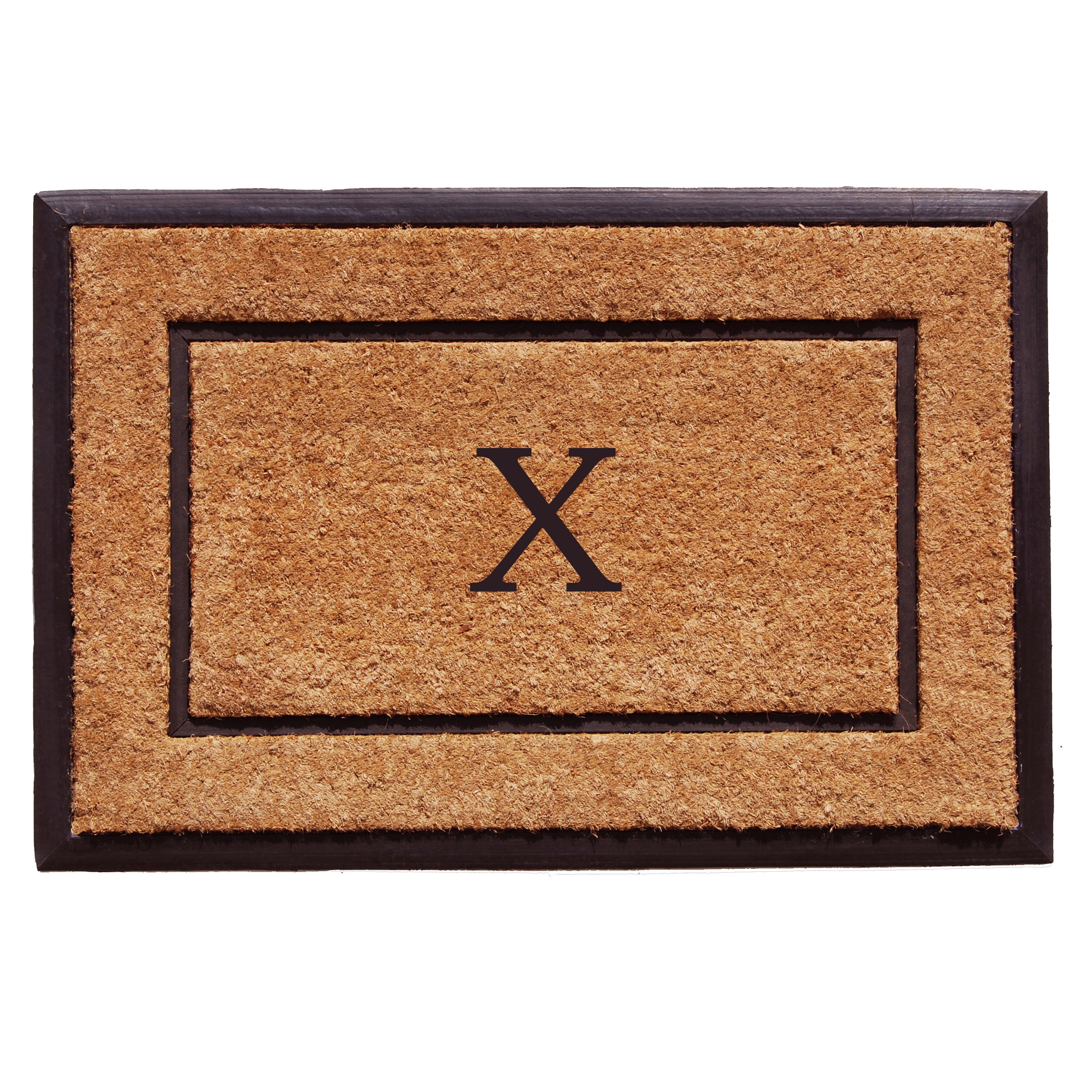The General Monogram Doormat, 18" x 30", Letter X
