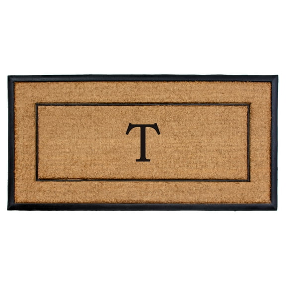 The General Monogram Doormat, 24" x 48", Letter T