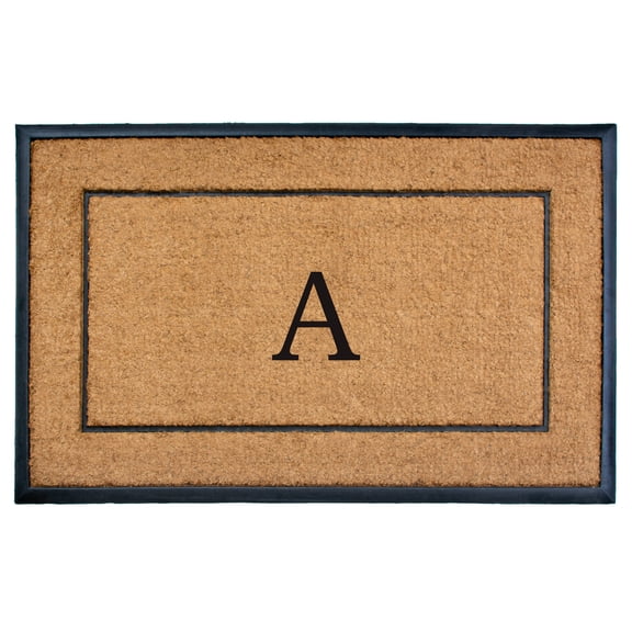 The General Monogram Doormat, 30" x 48", Letter A