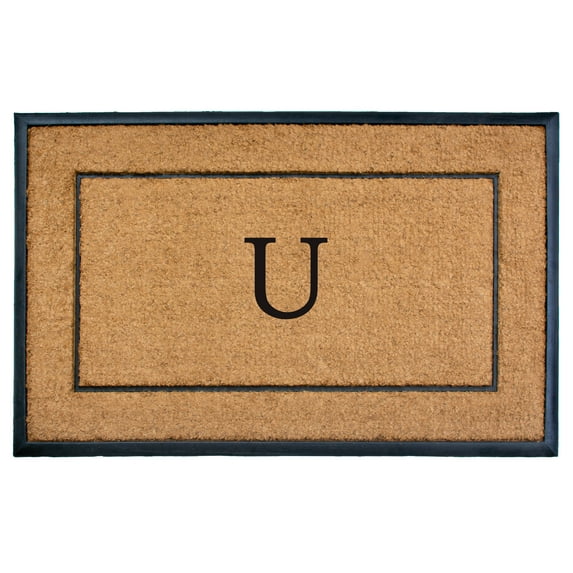 The General Monogram Doormat, 30" x 48", Letter U